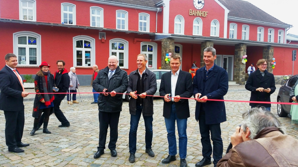 Feierliche Bahnhofseröffnung in Fürstenberg/Havel am 12.10.2016